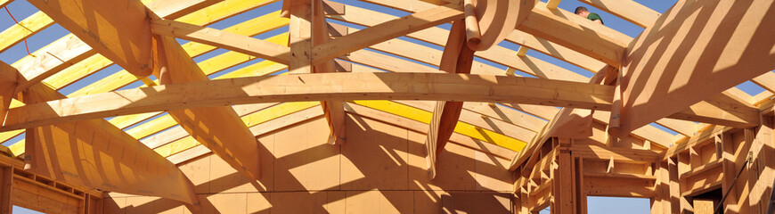 Charpente lamellé-collé
