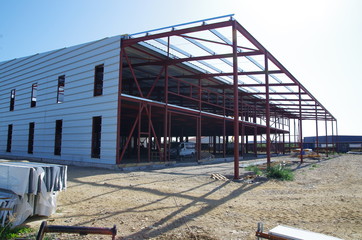 Charpente pour un bâtiment industriel