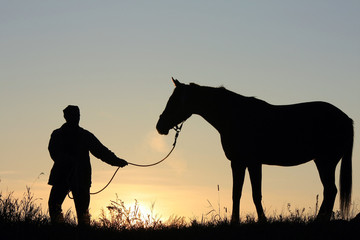 Grooms parisiens et leurs montures