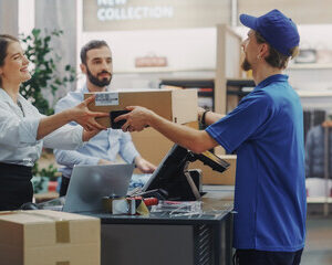 supermarchés et les livreurs