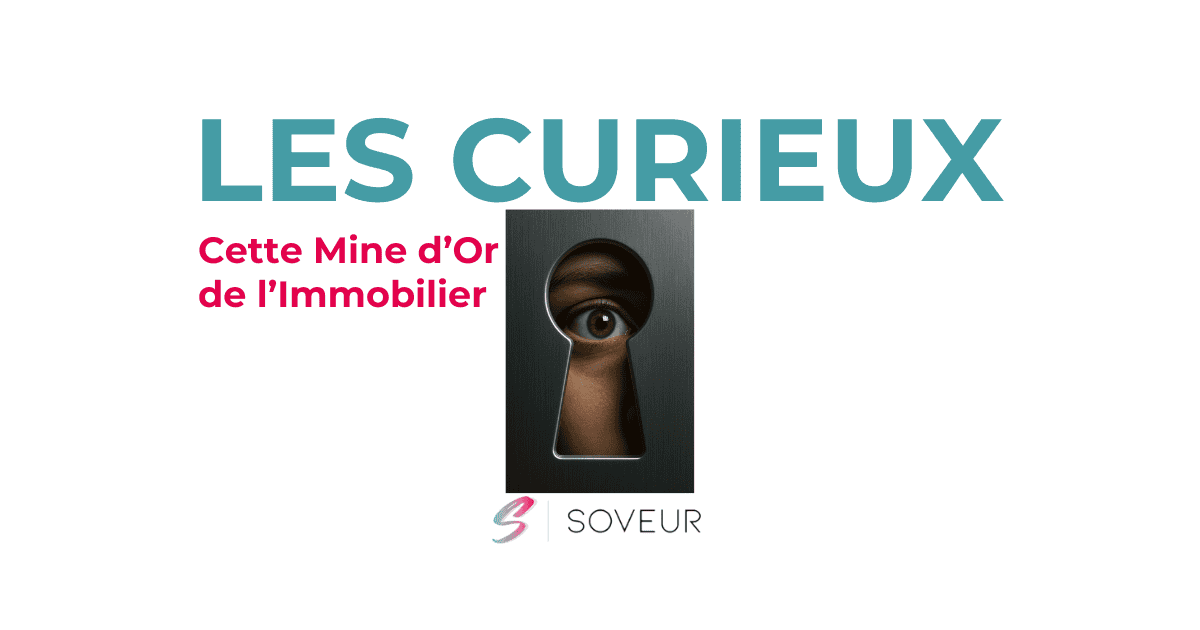 Un œil observe à travers un trou de serrure, symbolisant les internautes curieux qui explorent les annonces immobilières sans intention d’achat immédiat.